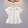 女童t恤裙夏季女宝宝纯棉polo衫0-4岁婴儿，上衣洋气连衣裙公主短裙