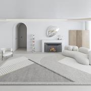 毛绒客厅地毯现代简约地垫高级茶几毯卧室全铺家用防滑床边毯