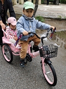 儿童三轮车带斗折叠双人自行车，2-10岁充气轮胎，童车小孩脚踏车单车