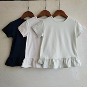 原外贸日系尾货婴儿童装0-3岁女宝宝夏装上衣女童短袖T恤纯棉洋气