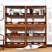 红木家具花梨木书架书柜组合新中式，实木刺猬紫檀书橱柜置物储物架