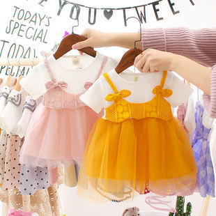 女宝宝公主裙，夏装20221-3岁婴幼儿棉裙子，婴儿夏季洋气连衣裙