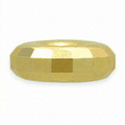 1个日本18k金黄金首饰配件串珠隔片外径3.0mm 高1.2mm 孔径0.6mm