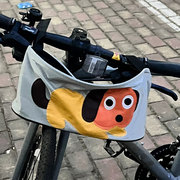 电动车前置物兜防水雅迪电瓶摩托车，收纳挂包通用自行单车储物神器