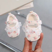 婴儿鞋春夏秋季0-1岁男女，宝宝3-6-12个月5软底手工，棉布鞋学步凉鞋