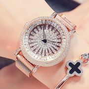 时来运转手表女钢带韩版潮流，时装表防水手表，满钻镶钻表