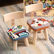 儿童椅子靠背写字吃饭小板凳一岁宝宝，防摔防驼背实木家用学习坐椅