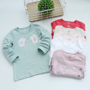 女童长袖t恤0-5岁女宝宝打底衫秋季婴儿上衣，小儿童秋冬宝宝秋装