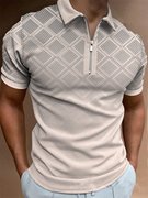 Polo shirt summer欧美2023男装POLO衫翻领夏3D休闲马球衫夏季t恤