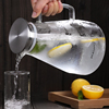 家用冷水壶玻璃耐高温2l超大容量，ins透明晾凉水杯日本创意冰水瓶