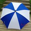 8k双骨双碰蓝白色西瓜伞，碰击布防水(布，防水)防紫外线可logo广告