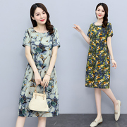 中年少妇女装连衣裙时尚韩版25至30-35-40到45岁年轻妈妈夏季