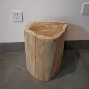 天然木墩子原木树桩实木，圆凳树墩换鞋凳木桩，坐凳木头设计根雕凳子