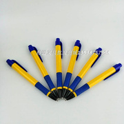 1粗BP-588.0圆珠笔蓝色按动杆原笔中油笔开单用子滑顺45支庄