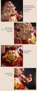 中式禅意紫砂陶瓷钟馗赐福摆件创意家居玄关电视柜桌面茶室装饰品
