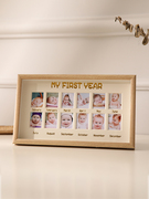 宝宝周岁成长纪念相框，摆台儿童照片，记录创意生日礼物宫格相册挂墙