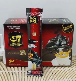 越南咖啡中原G7咖啡288g三合一速溶咖啡盒装特浓越版 整箱