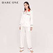 DARE ONE真丝睡衣BELOVED经典桑蚕丝女士睡衣套装长袖家居服早春