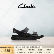 clarks其乐男士凉鞋夏季时尚，潮流休闲鞋舒适魔术贴沙滩鞋男鞋