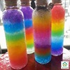 彩虹瓶做手工满儿童(满儿童，)diy星空泡大珠，荧光七彩玻璃许愿漂流