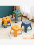 家用塑料矮凳儿童小板凳厕所洗澡浴室防滑小凳子玄关换鞋凳