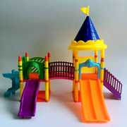 小猪可爱佩奇气城堡一家四口游乐园佩琪玩偶儿童过家家玩具套装