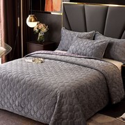 水晶绒毛毯盖毯加厚保暖r法兰绒夹棉床单床盖单人双人珊瑚绒毯子.