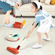 儿童过家家玩具清洁套装电动吸尘器扫地机器人拖把打扫卫生女男孩