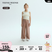 TeenieWeenie Kids小熊童装24年夏女童可爱网纱无袖背心T恤