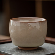青瓷茶杯单杯哥窑红胎手工杯猪油冻品茗杯陶瓷茶盏小茶杯
