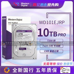 WD监控硬盘紫盘7200转10TB录像机
