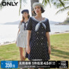 ONLY春夏气质少女海军领短裙百褶牛仔连衣裙女123142008