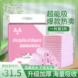 狗狗尿垫加厚除臭宠物尿布，s100片狗用品泰迪，尿不湿猫兔吸水纸尿垫