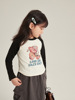 女童长袖T恤韩版儿童春秋装撞色打底衫百搭短款宝宝修身上衣
