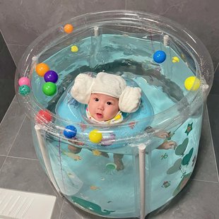 宝宝游泳桶新生婴幼儿家用泳池可折叠洗澡浴盆儿童小孩充气泡澡桶
