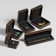 首饰盒套装木质烤漆珠宝饰品，收纳盒戒指手镯，项链包装礼盒设计