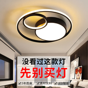 轻奢主卧室灯饰，2024年房间客厅，简约现代创意北欧led吸顶灯具