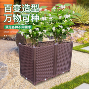 特深阳台种植箱长方形塑料花盆家庭，屋顶菜园特大园艺种菜盆种植槽