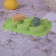 6连水果形状硅胶模 自制手工皂 六连西瓜柠檬果冻布丁巧克力模具