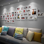 客厅实木照片墙创意欧式沙发，多相片墙大尺寸，相框墙组合艺术文化墙