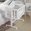 弗贝思新生婴儿床宝宝摇篮欧式多功能，实木拼接大床可移动可变书桌
