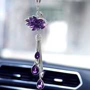 高档汽车挂件水晶天鹅，创意韩国可爱女车内装饰吊饰车载后视镜车上