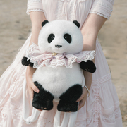 西柚熊猫 毛绒熊猫包包 可爱仿真熊猫玩偶双肩包斜挎熊猫毛绒玩具
