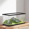 小型鱼缸家用桌面客厅小型电视柜，旁超白生态(白生态)过滤深水乌龟缸养龟箱
