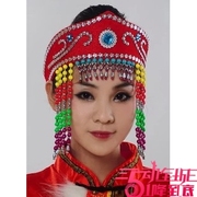 蒙古族舞蹈头饰民族服装配饰藏族，舞蹈帽子演出头饰舞蹈帽