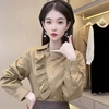 洋气雪纺衬衫女春秋季韩版不规则设计感小众，百搭气质长袖上衣