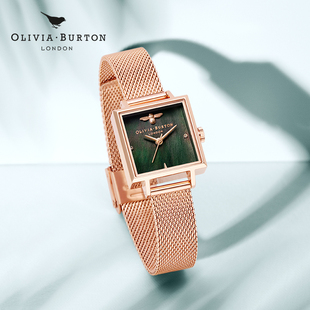 OliviaBurton手表女 ins女士手表 奢华女款石英表 礼物小绿表