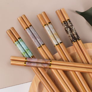 高档楠竹筷子天然家用纯天然木筷子一人，一快5-20双防霉耐高温