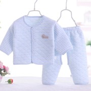初生婴儿纯棉衣服加厚保暖秋冬季和尚服新生儿内衣套装0-3-6个月