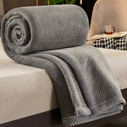 冬季毛绒毛巾被子床单加绒加厚空调，毛毯子(毛毯子，)床垫办公室午睡薄款盖毯